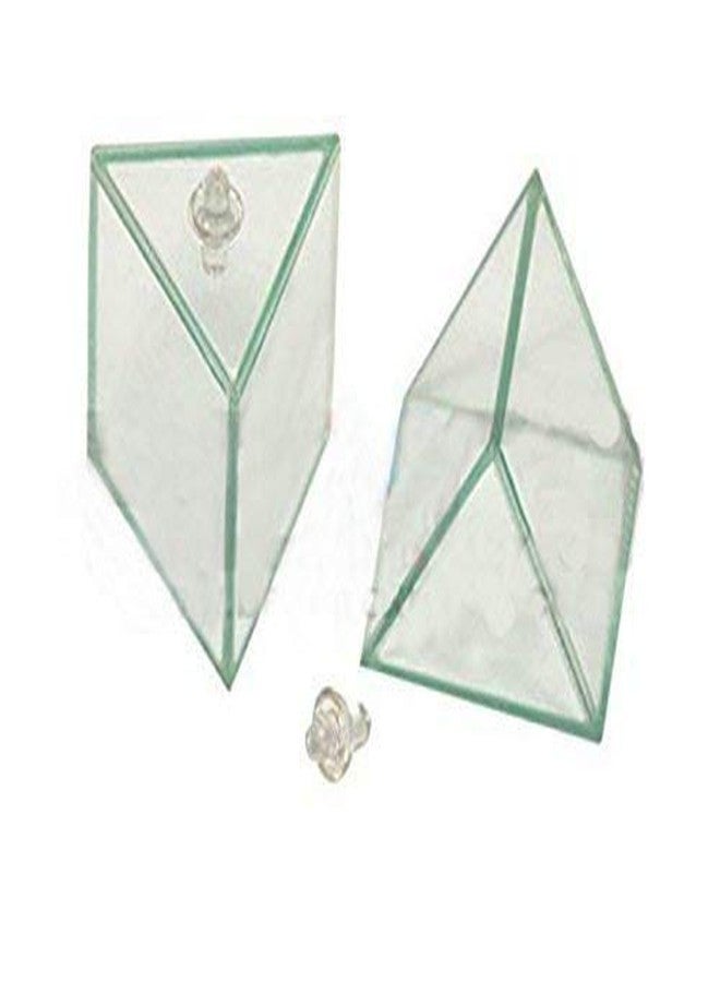 GLAB India Hollow Prism - Transparent Acrylic Optical Prism (2x2x2 Inches) - Pack of 2 | Educational Science Lab Equipment for Light Refraction & Dispersion Experiments - Image 4